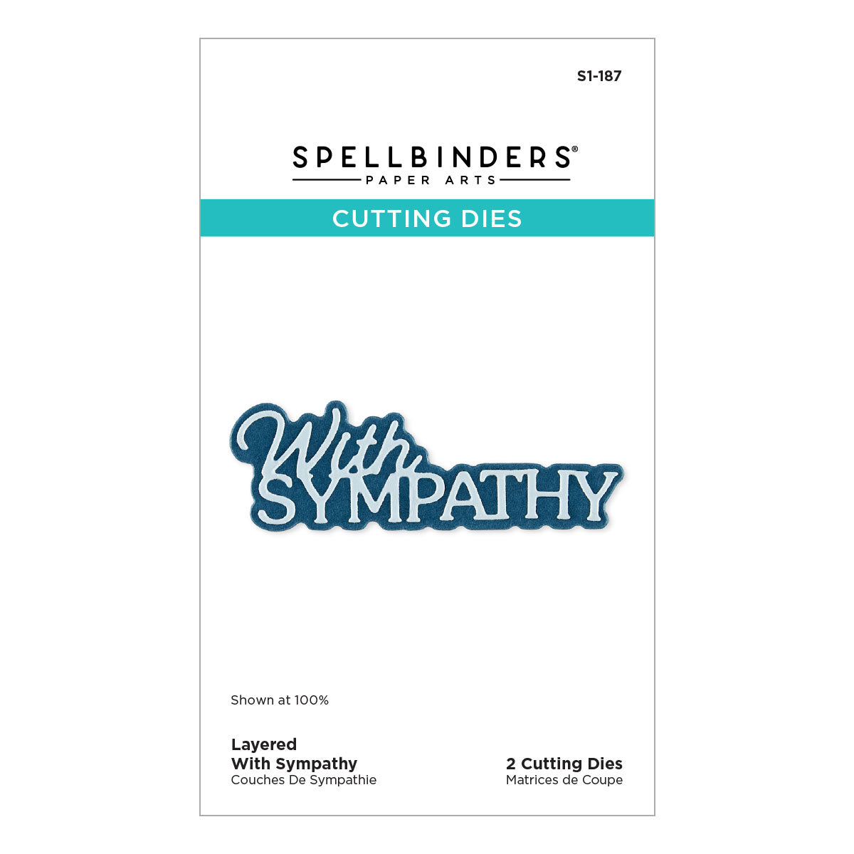Spellbinders Layered With Sympathy Etched Dies