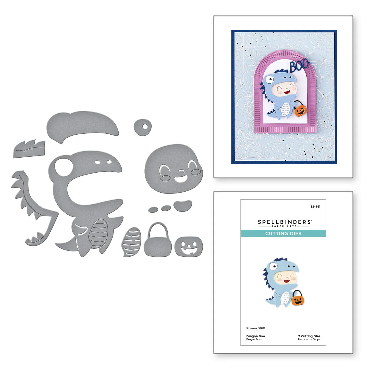 Spellbinders Dragon Boo Die Bundle - Independent Exclusive Craftoween Add-On