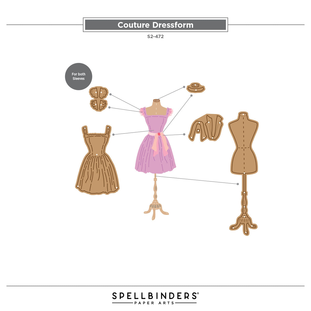 Spellbinders Couture Dressform Etched Dies by Frank Garcia