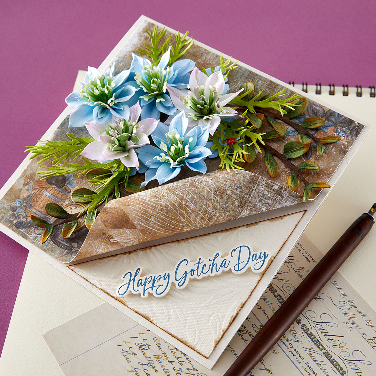 Spellbinders Love-in-a-Mist Etched Dies