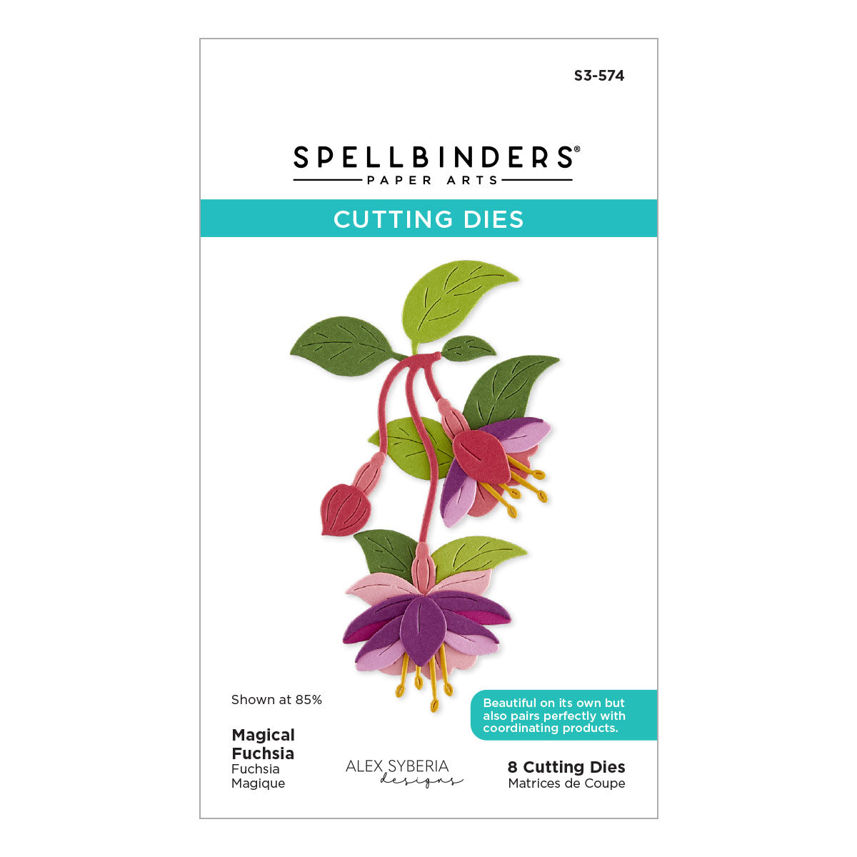 Spellbinders Magical Fuchsia Etched Dies