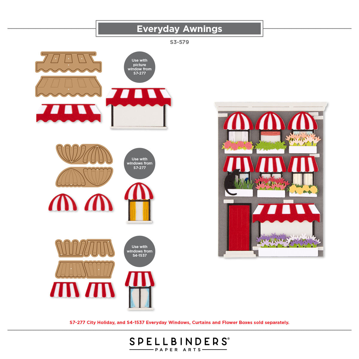 Spellbinders Everyday Awnings Etched Dies by Yana Smakula