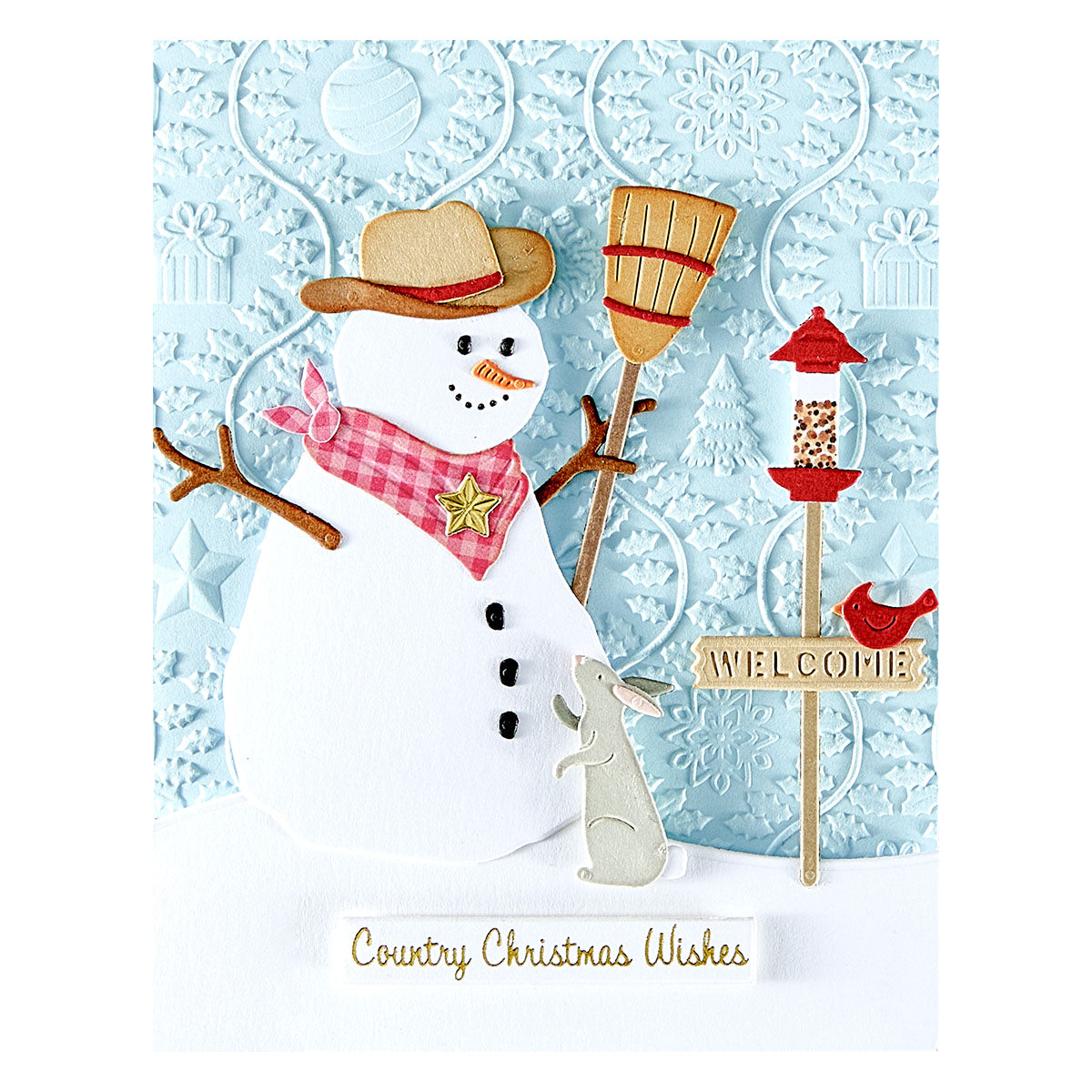 Spellbinders Country Snowman Etched Dies from the Country Christmas Collection by Annie Williams