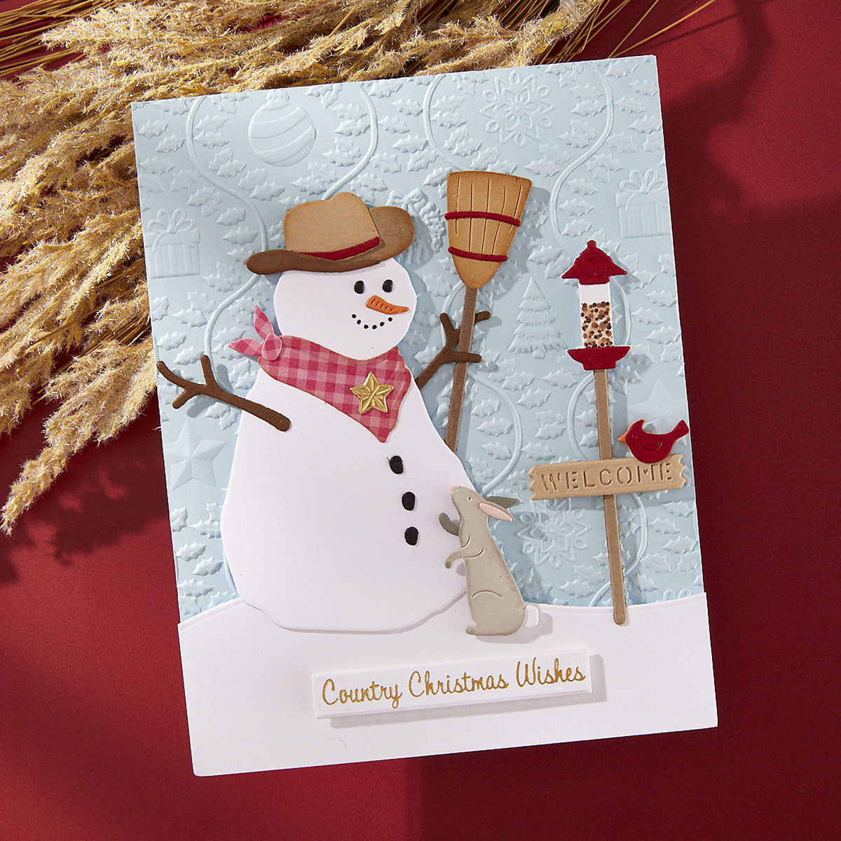 Spellbinders Country Snowman Etched Dies from the Country Christmas Collection by Annie Williams