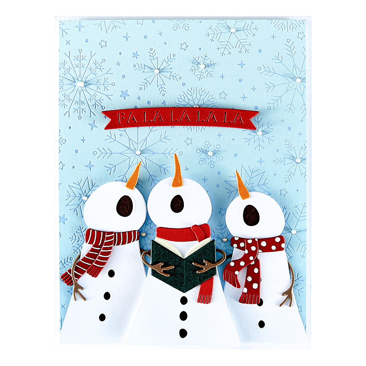 Spellbinders The Snow Notes Etched Dies from the Wonderland Collection