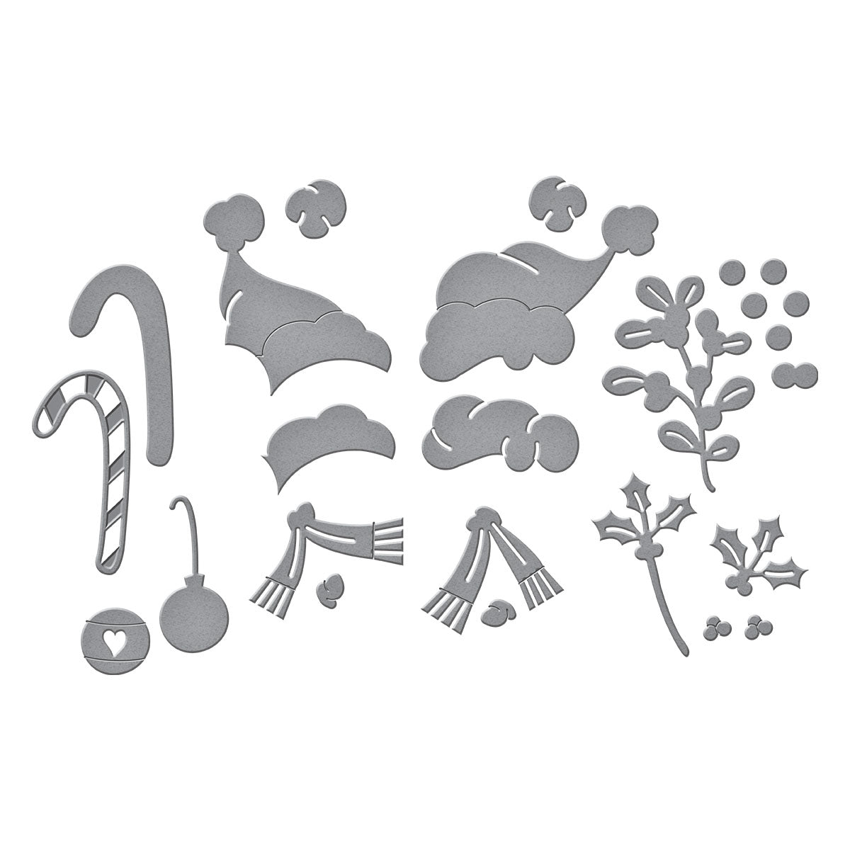 Spellbinders Classic Mouse Christmas Embellishments Etched Dies from the Say Cheese Classic Mouse Christmas Collection