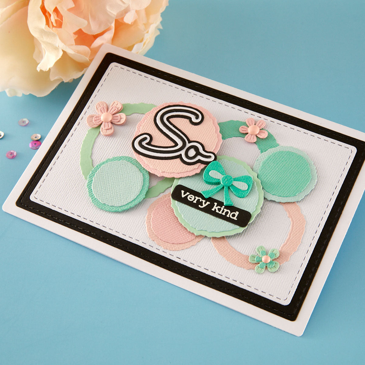 Spellbinders Ripped Edge Circles Etched Dies by Lisa Horton