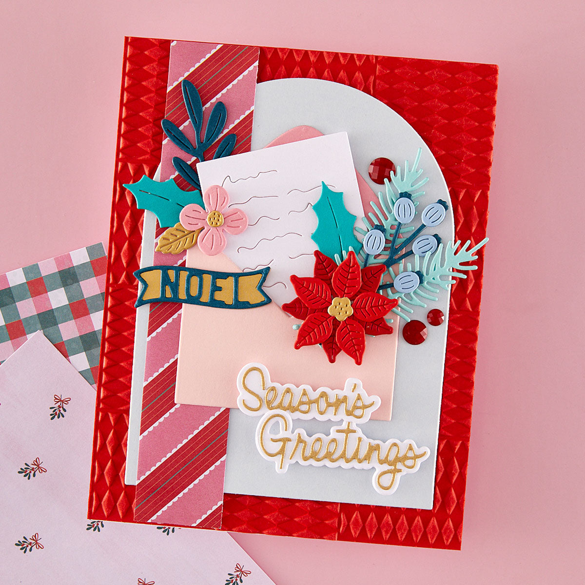 Spellbinders Festive Floral Mix Etched Dies S4-1549