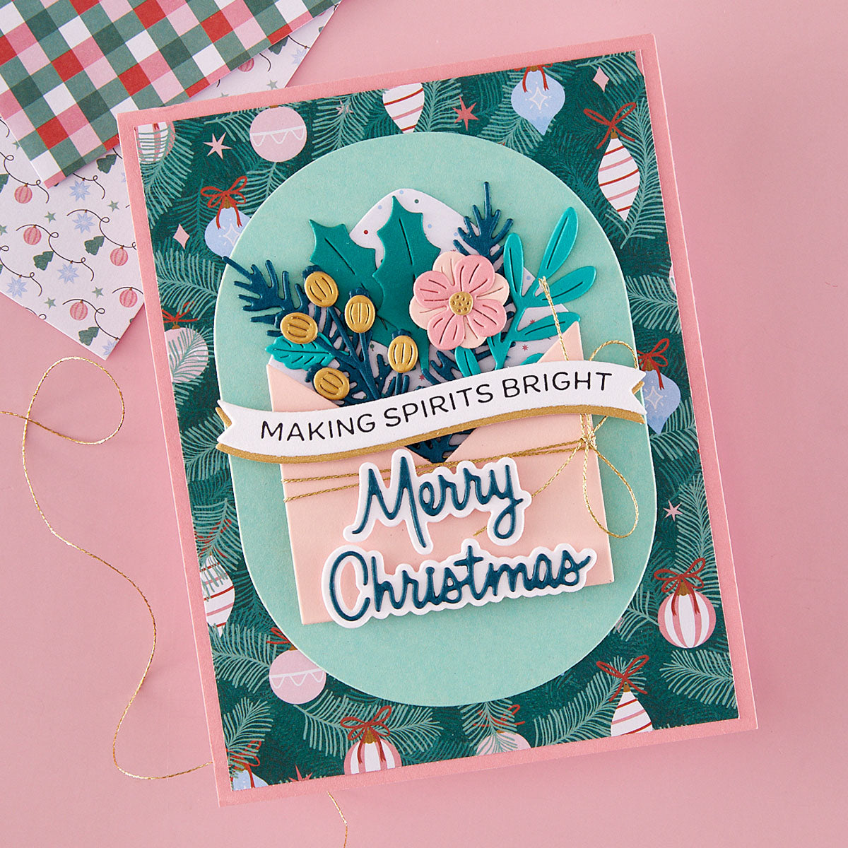 Spellbinders Merry Greetings Etched Dies S4-1552