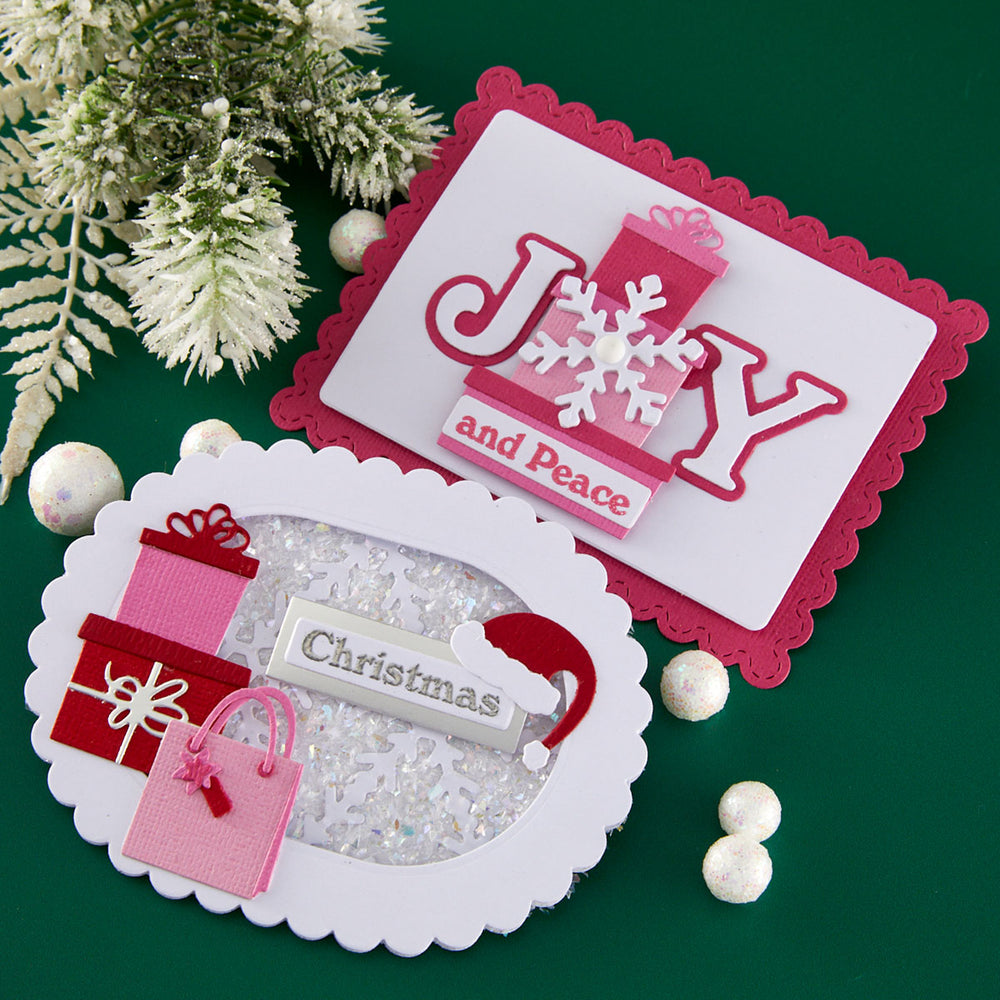 Spellbinders Snowflake Joy Stamp & Die Set by Lisa Horton