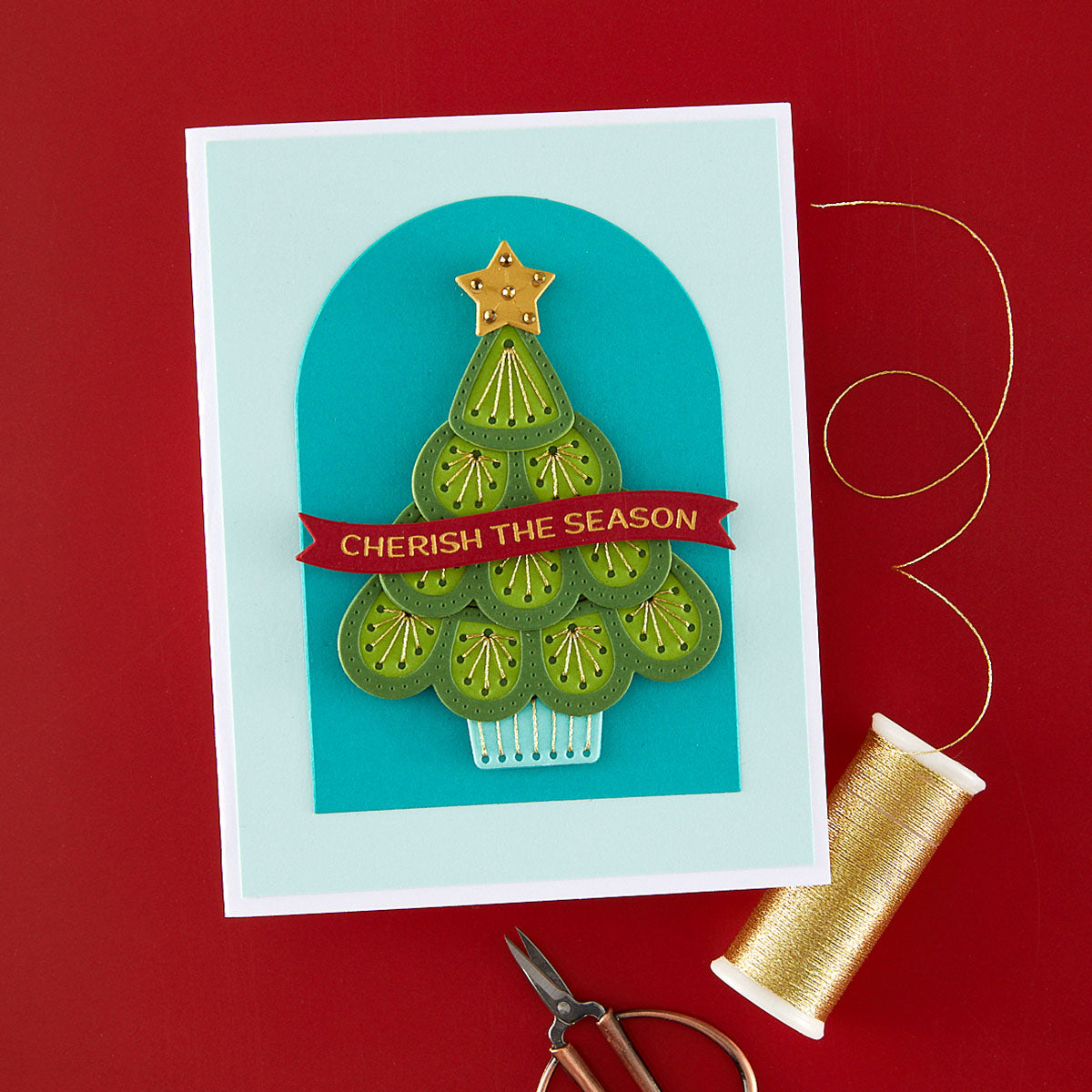 Spellbinders Oh Christmas Stitch Etched Dies S4-1558
