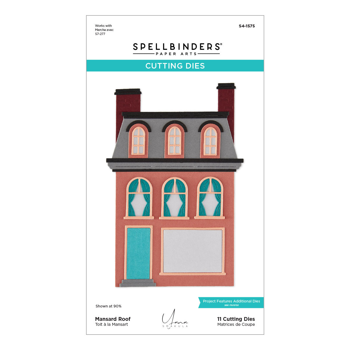 Spellbinders Mansard Roof Etched Dies by Yana Smakula