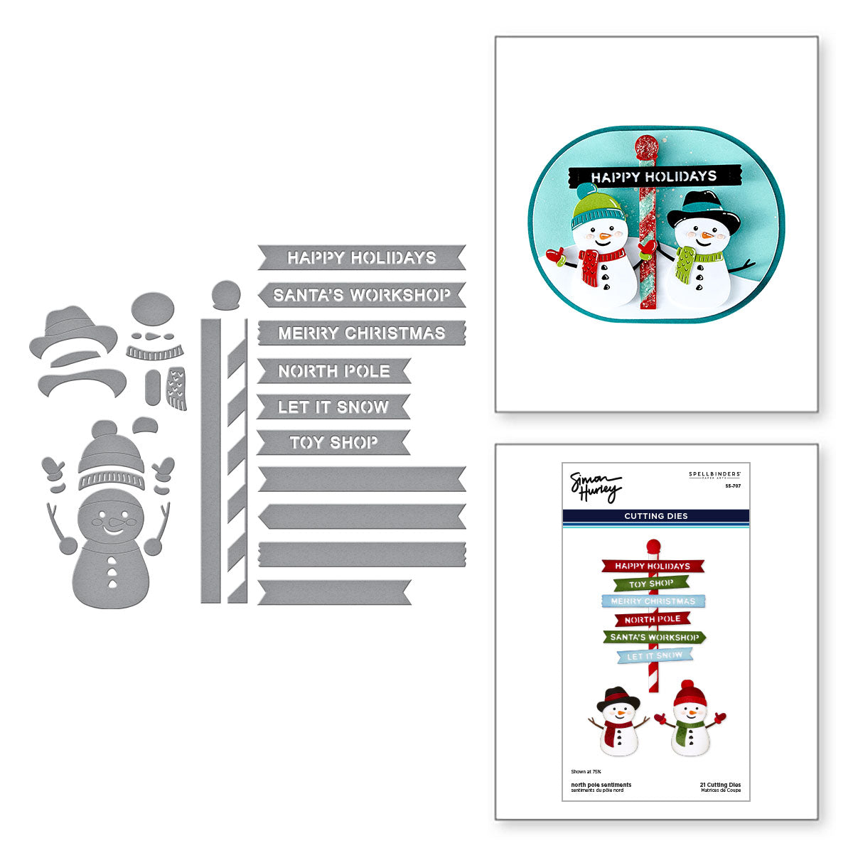 Spellbinders North Pole Friends Die Bundle from the North Pole Friends Collection by Simon Hurley