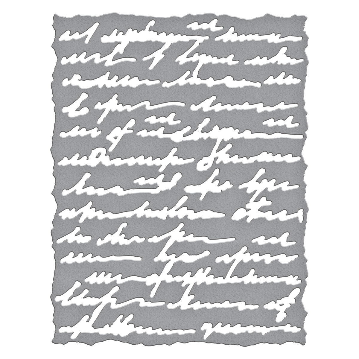 Spellbinders Deckled Edge Script Etched Dies from the Beautifully Imperfect Collection