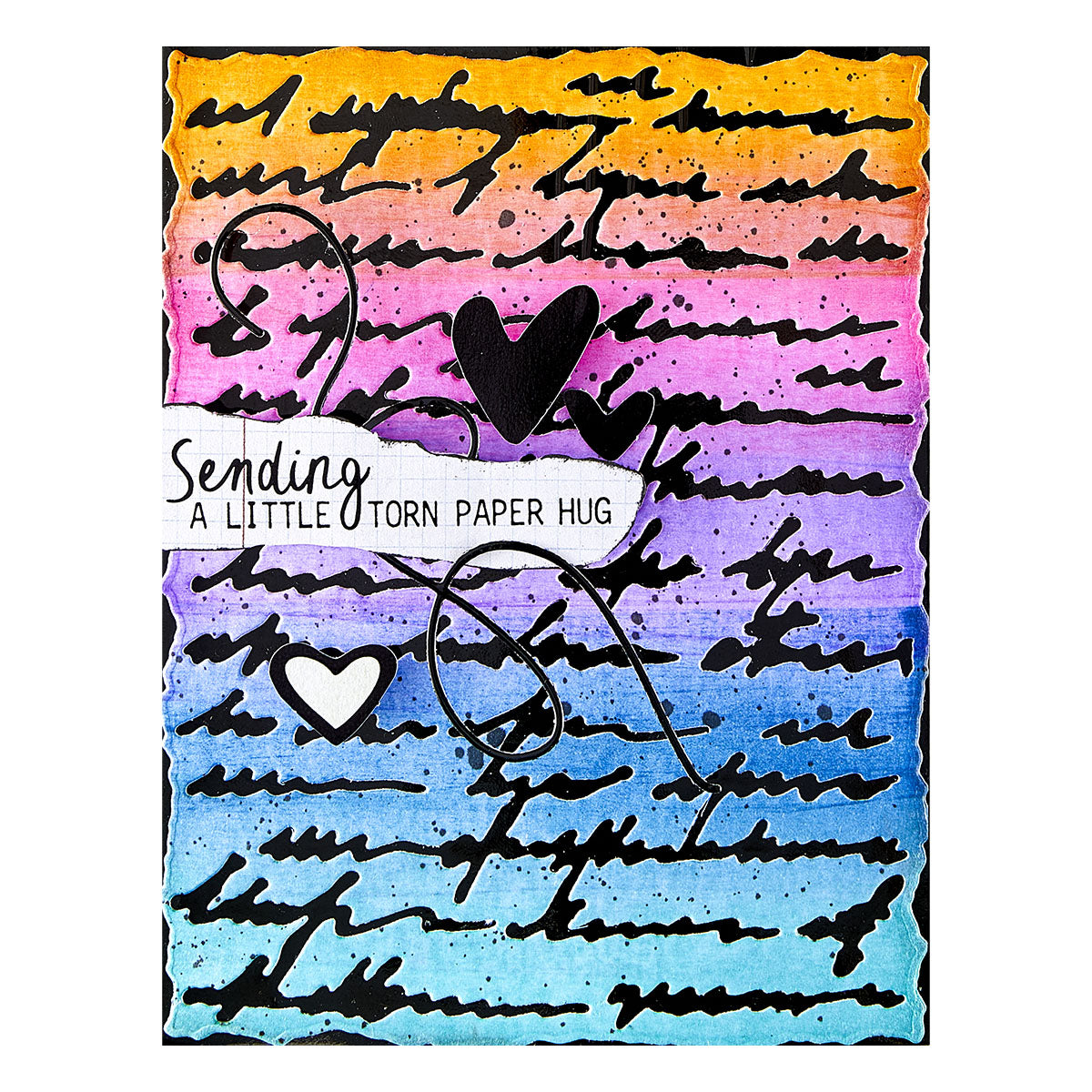 Spellbinders Deckled Edge Script Etched Dies from the Beautifully Imperfect Collection