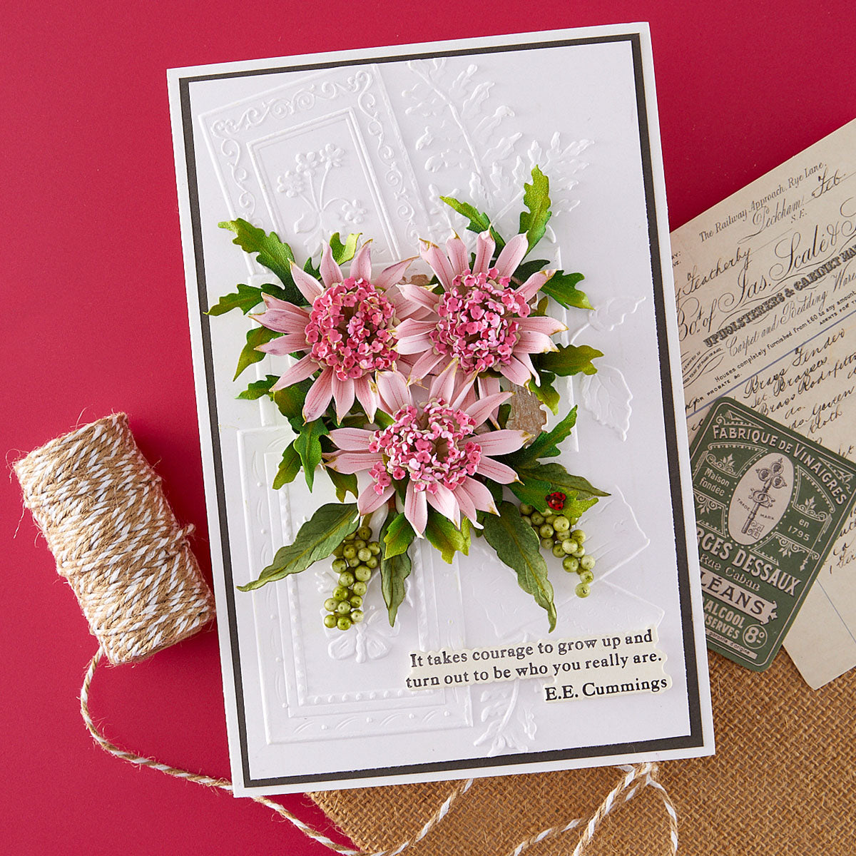 Spellbinders Astrantia Etched Dies by Susan Tierney-Cockburn
