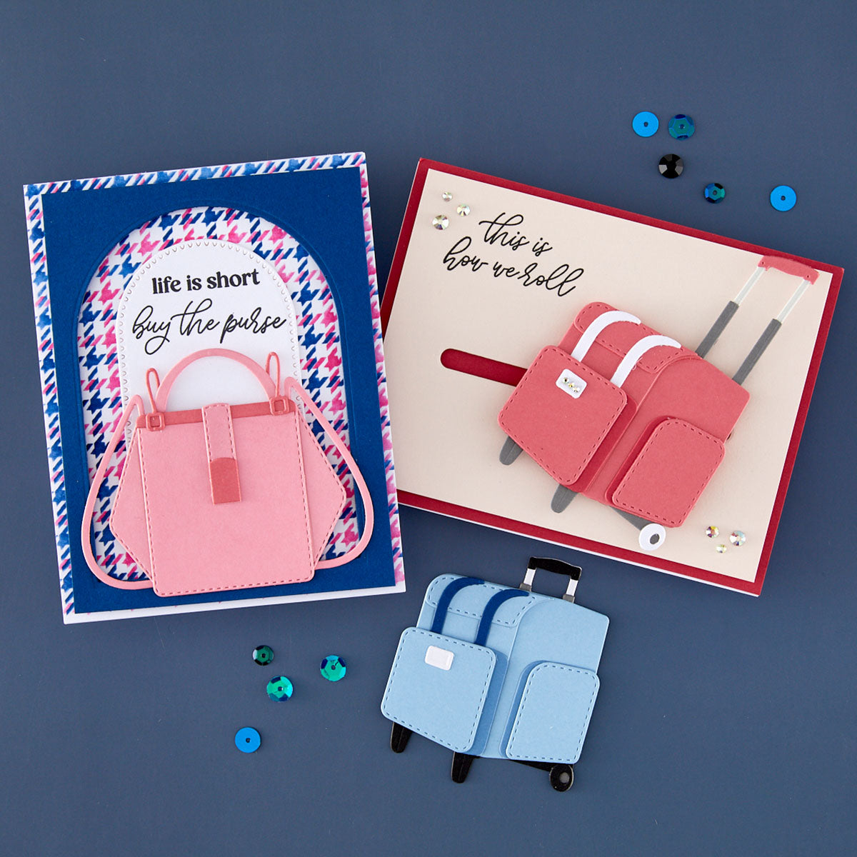 Spellbinders Rolling Craft Tote Etched Dies