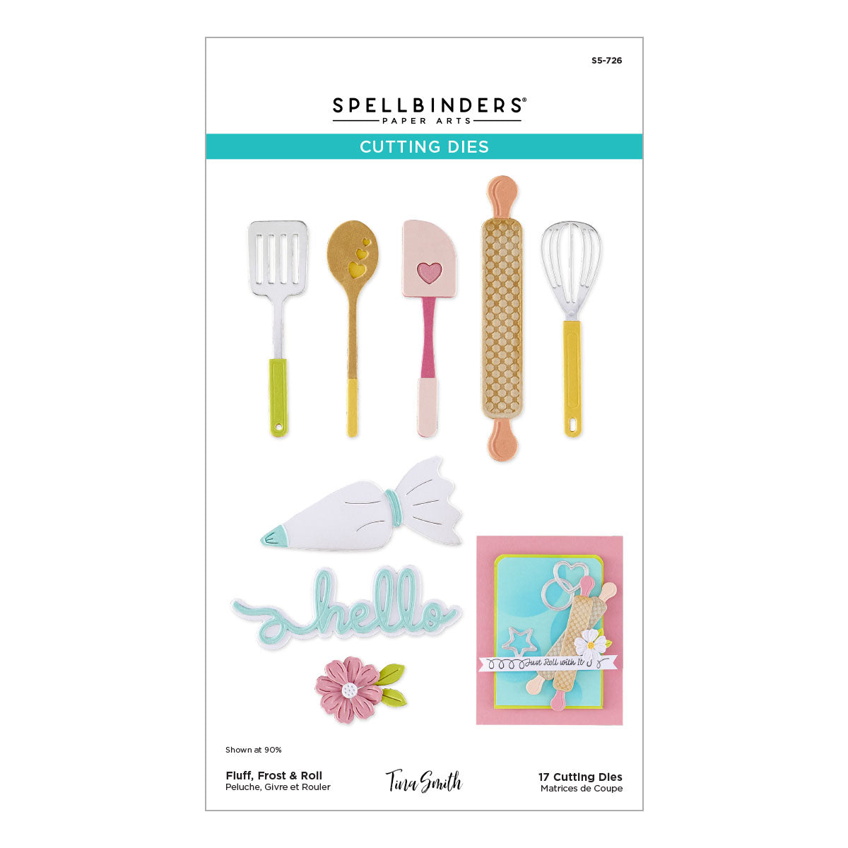 Spellbinders Fluff, Frost & Roll Etched Dies (Tina Smith)