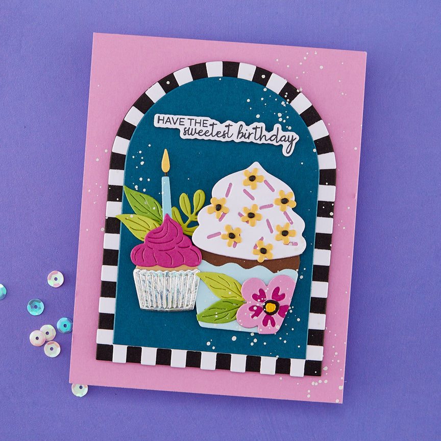 Spellbinders Just Add Cake Birthday Cardmaking Kit postage as per actuals ETA end of march