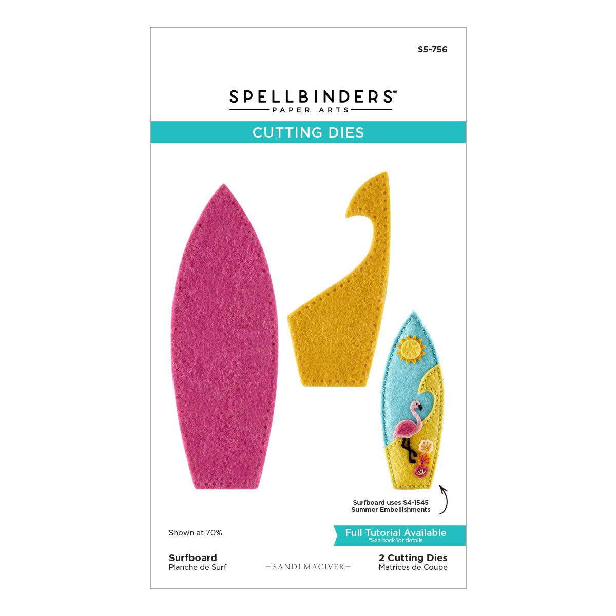 Spellbinders 3D Felt Décor Summer I Want It All! Bundle by Sandi MacIver
