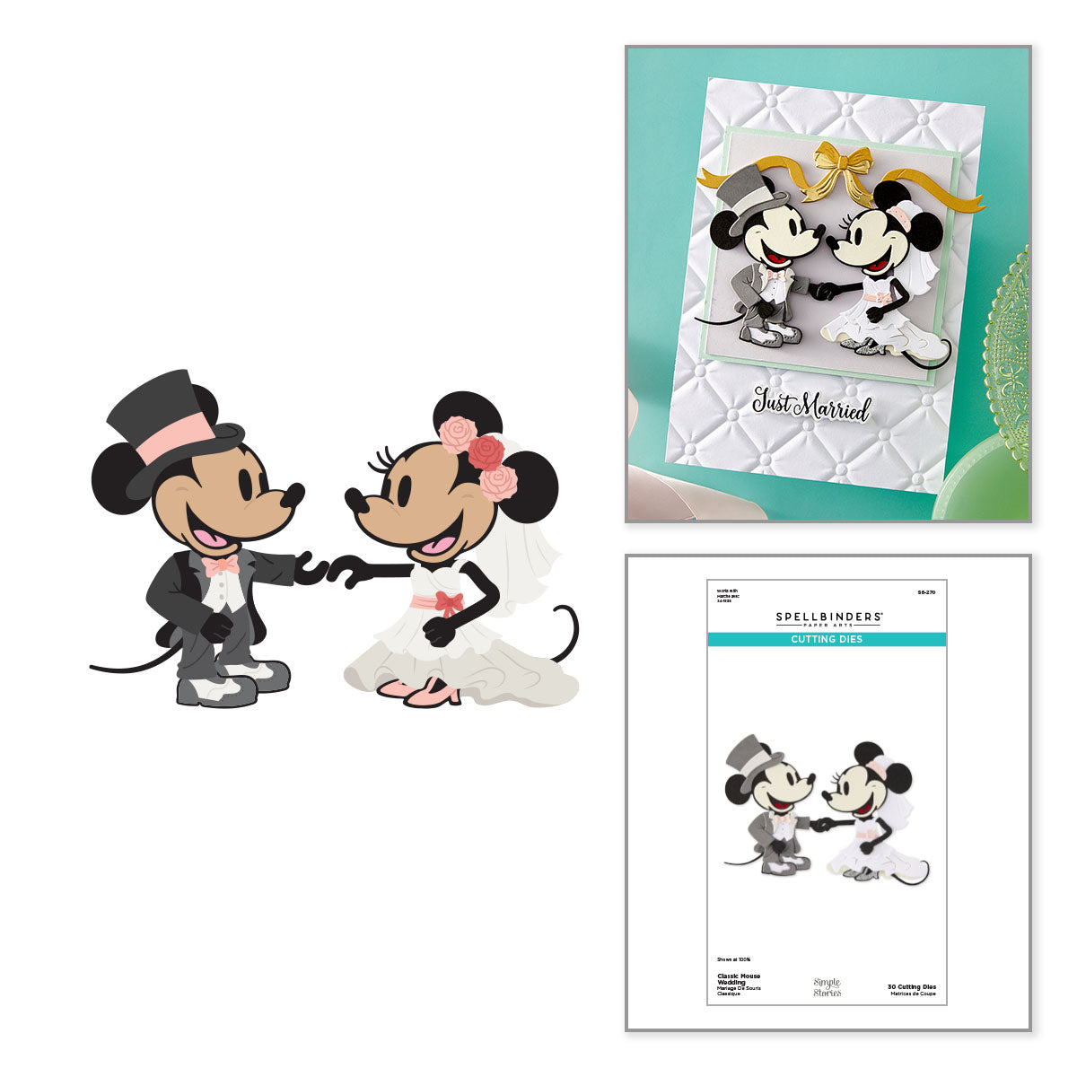 Spellbinders Classic Mouse Wedding Die Bundle
