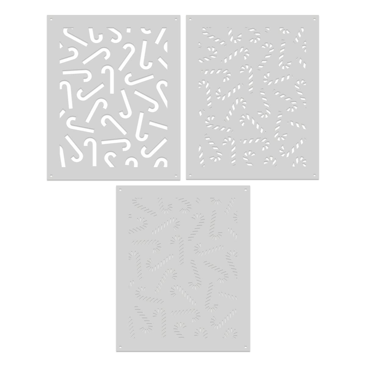 Hero Arts Candy Cane Toss Up Stencil from the Candy Cane Season Collection