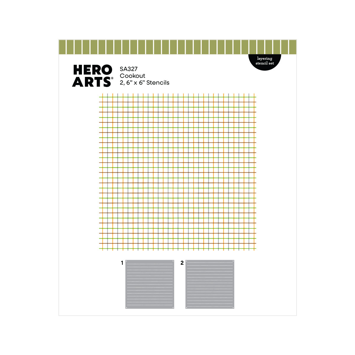 Hero Arts Cookout Layering Stencil Set