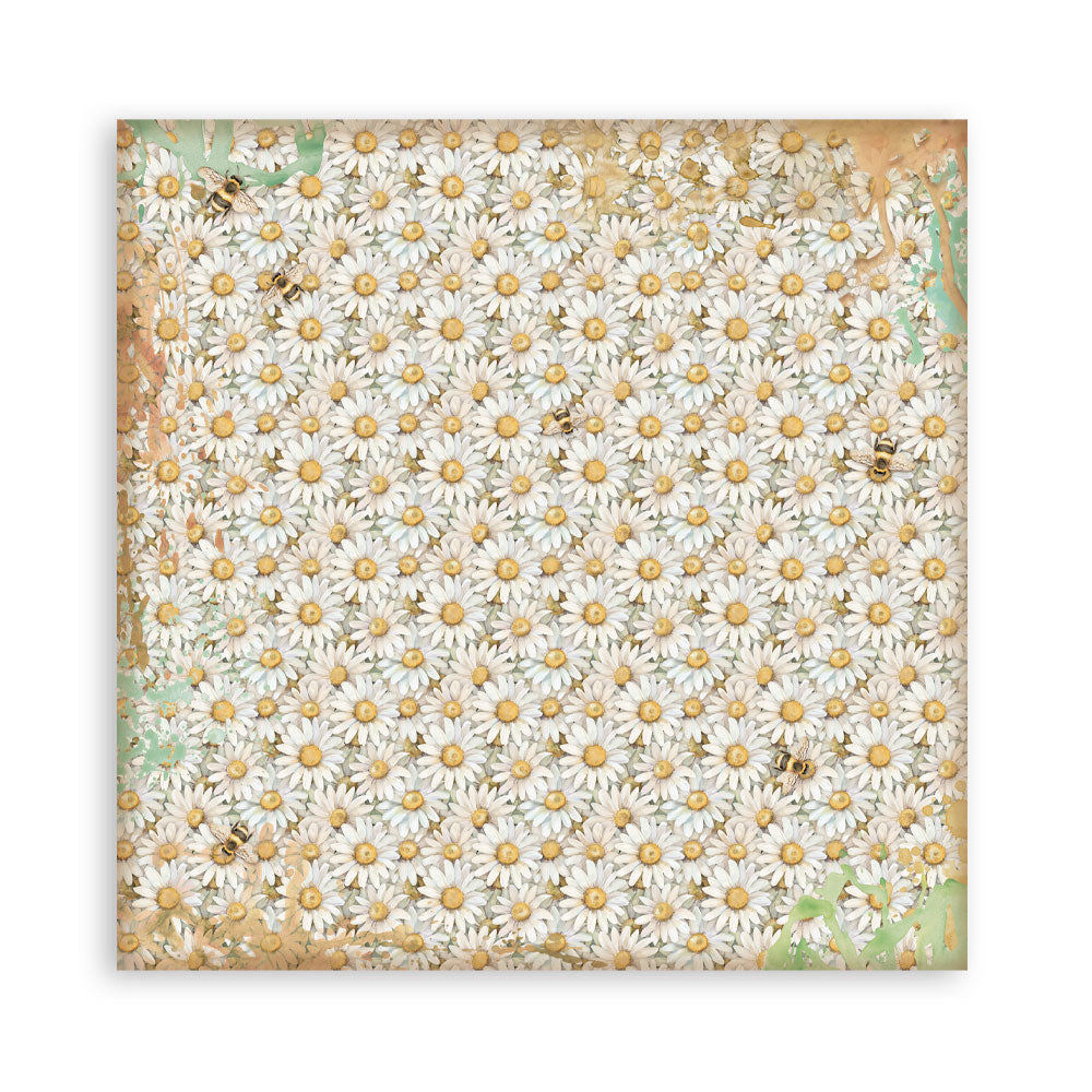 Stamperia Daisy Art 12x12 Inch Paper Pack Maxi Background Selection (SBBL183)