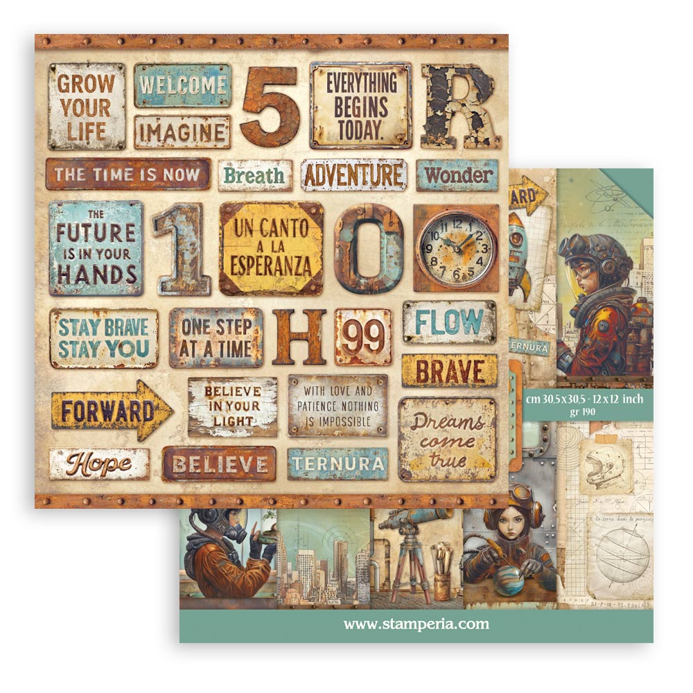 Stamperia A New Beginning 12x12 Inch Paper Pack Double Face (SBBL184)
