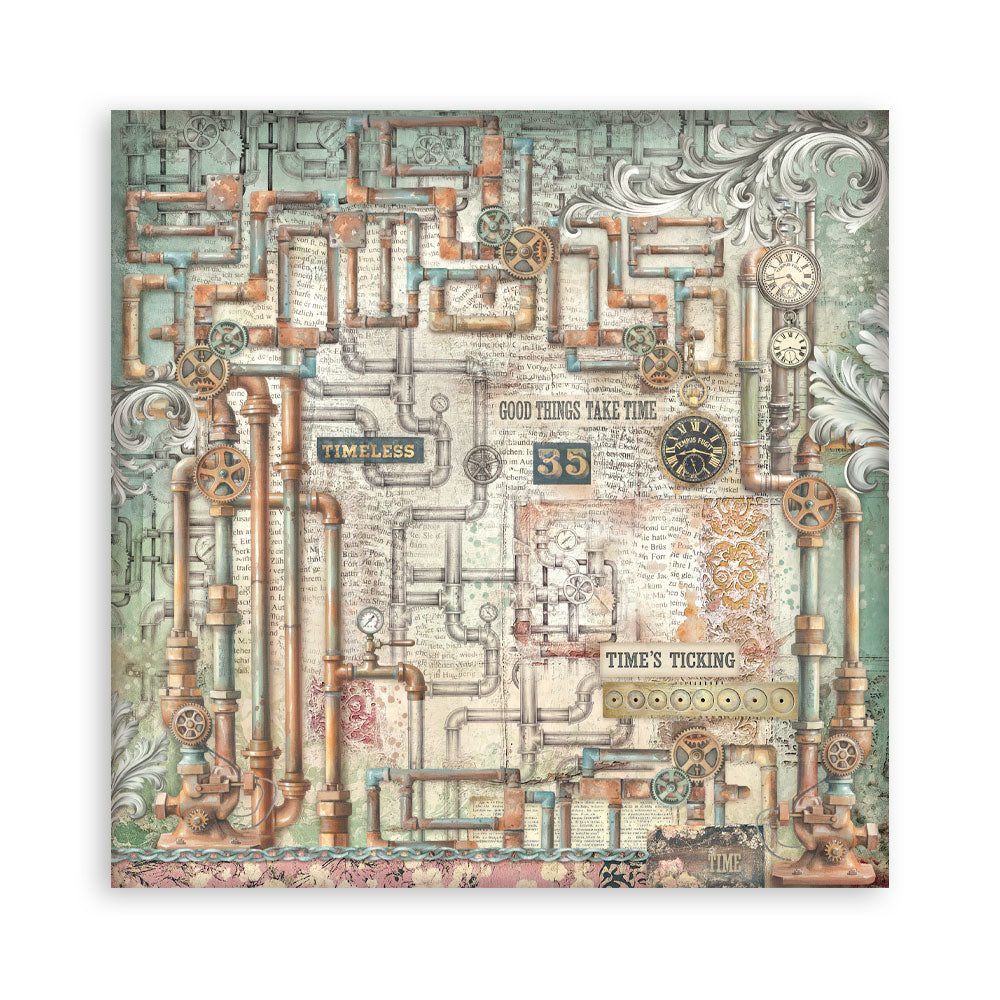 Stamperia Gardens of Time 12x12 Maxi Background (SBBL186)