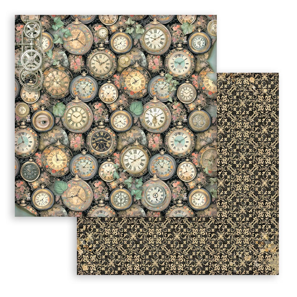Stamperia Gardens of Time 12x12 Maxi Background (SBBL186)