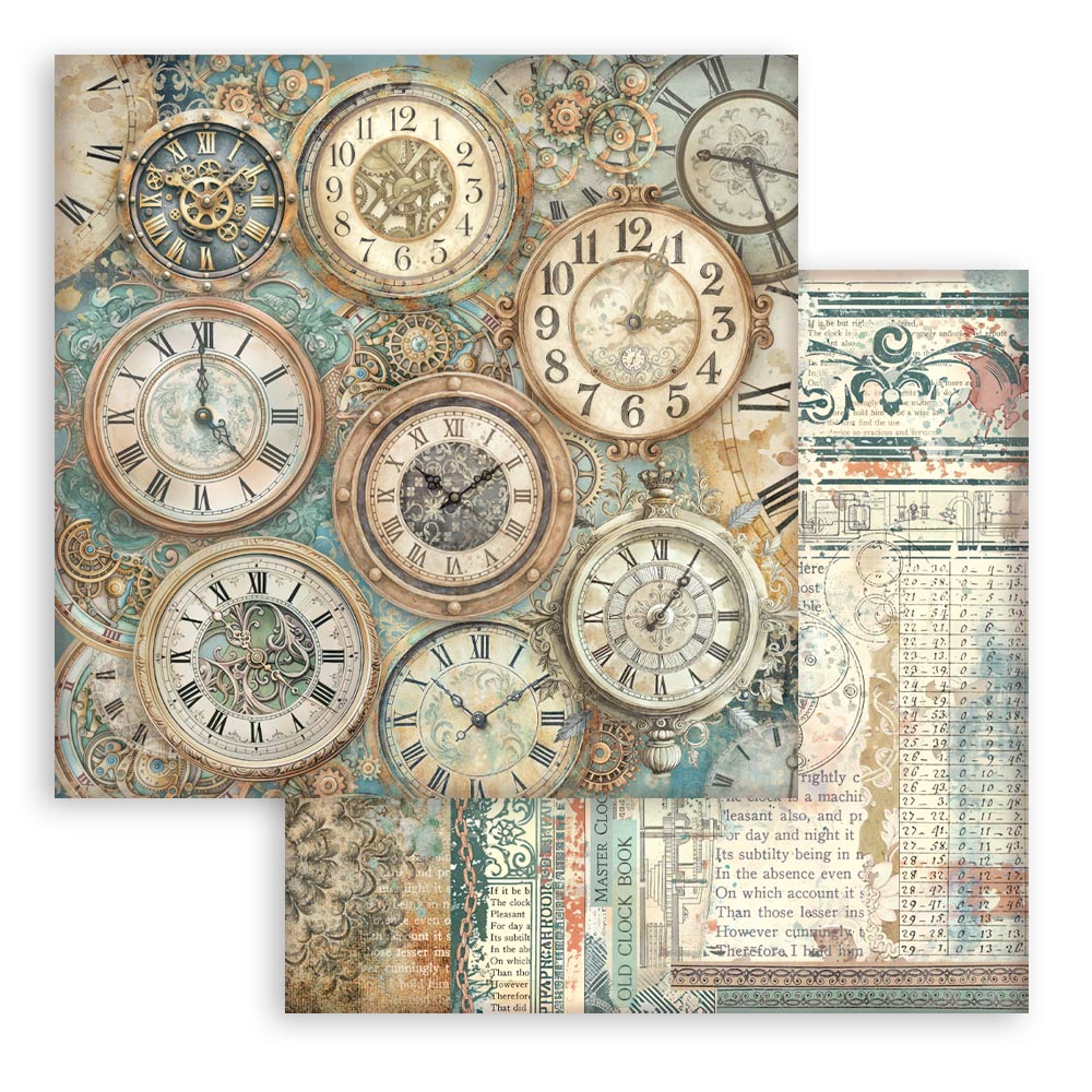 Stamperia Gardens of Time 12x12 Maxi Background (SBBL186)