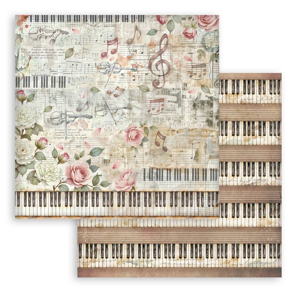 Stamperia Symphony 12x12 Inch Paper Pack Maxi Background Selection by Sara Alcobendas (SBBL189)
