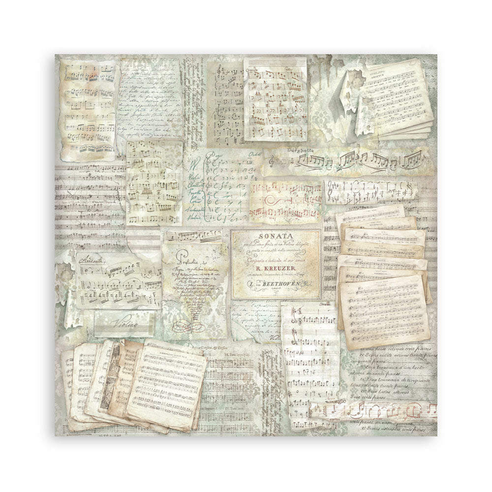 Stamperia Symphony 12x12 Inch Paper Pack Maxi Background Selection by Sara Alcobendas (SBBL189)