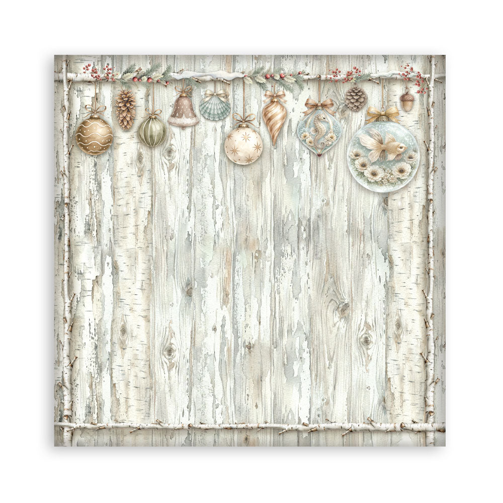 Stamperia White Christmas 12 x 12 Inch Paper Pack by Cristina Radovan - SBBL190