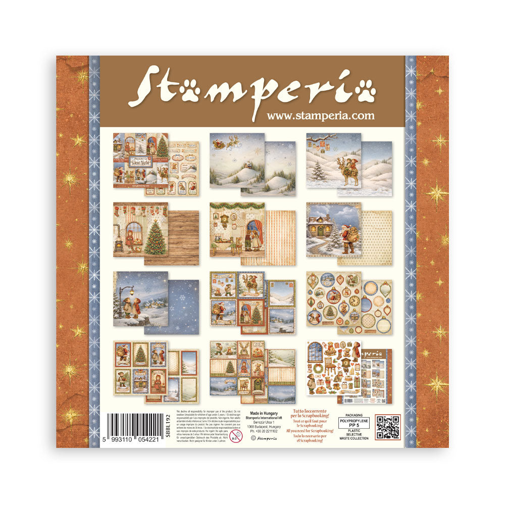 Stamperia Silent Night 12 x 12 Inch Paper Pack - SBBL192