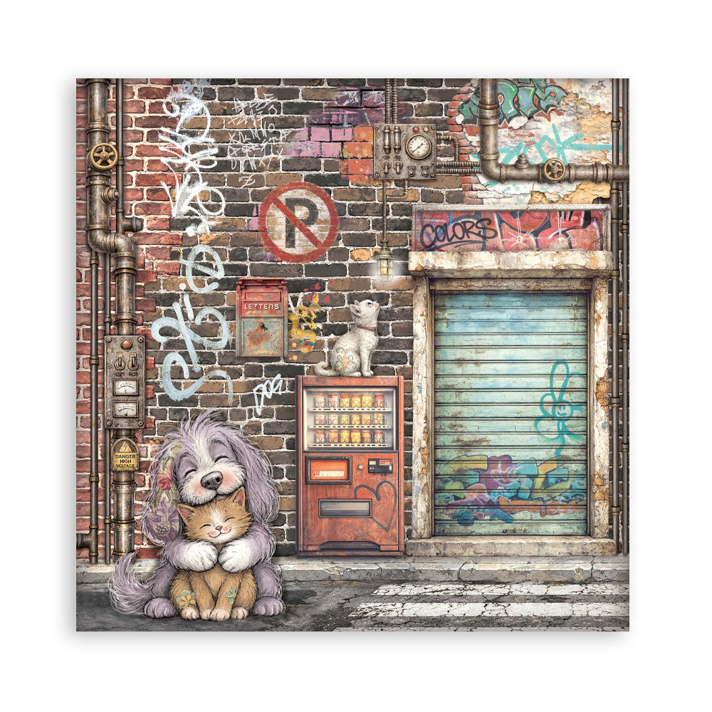 Stamperia Furry Friends 2 12x12 Inch Paper Pack by Antonis Tzanidakis - SBBL194