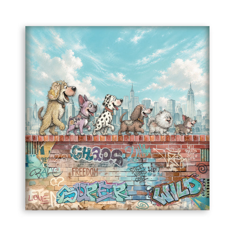 Stamperia Furry Friends 2 12x12 Inch Paper Pack by Antonis Tzanidakis - SBBL194