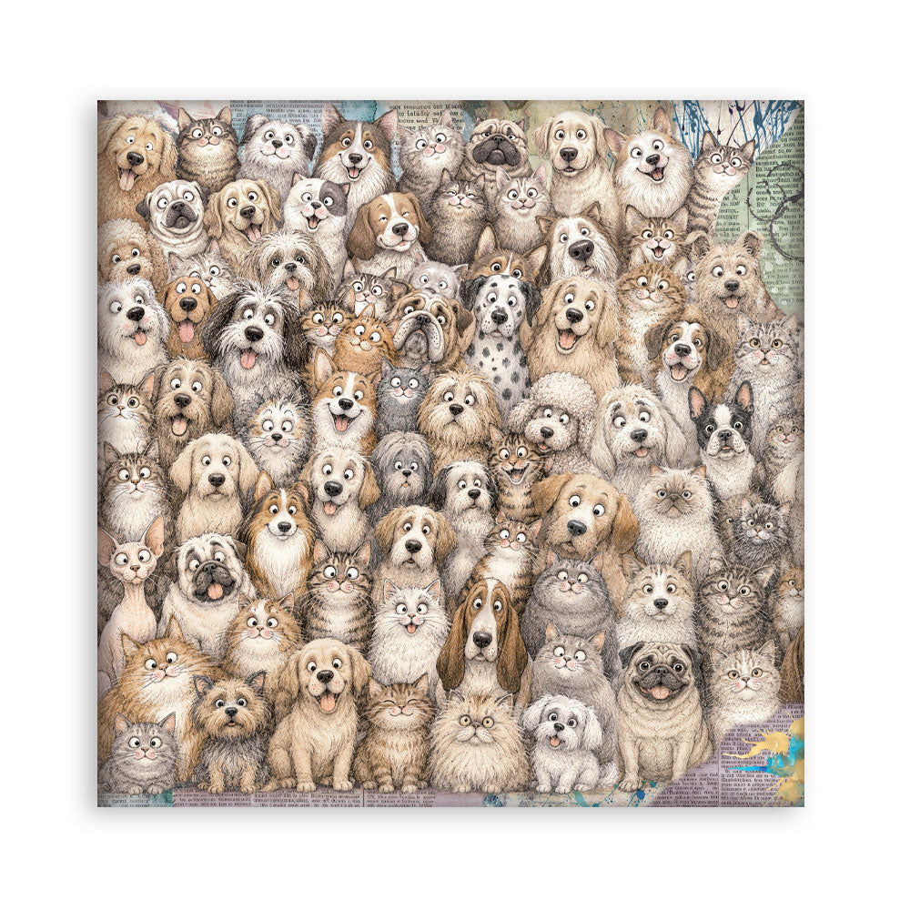 Stamperia Furry Friends 2 12x12 Inch Paper Pack by Antonis Tzanidakis - SBBL194