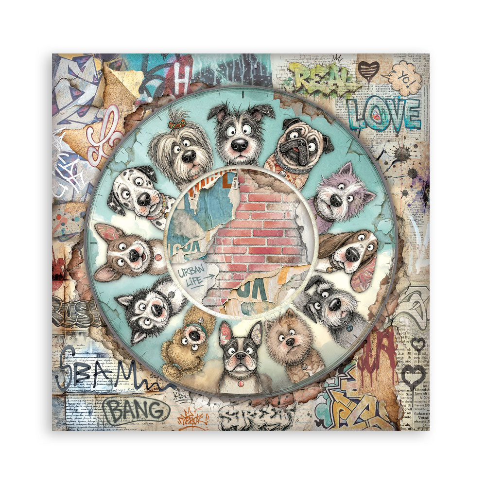 Stamperia Furry Friends 2 12x12 Inch Paper Pack by Antonis Tzanidakis - SBBL194