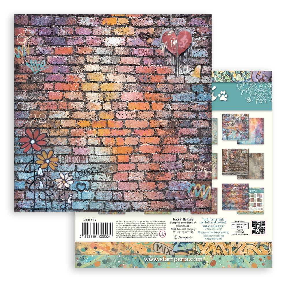 Stamperia Furry Friends 2 12x12 Inch Paper Pack Maxi Background Selection by Antonis Tzanidakis - SBBL195