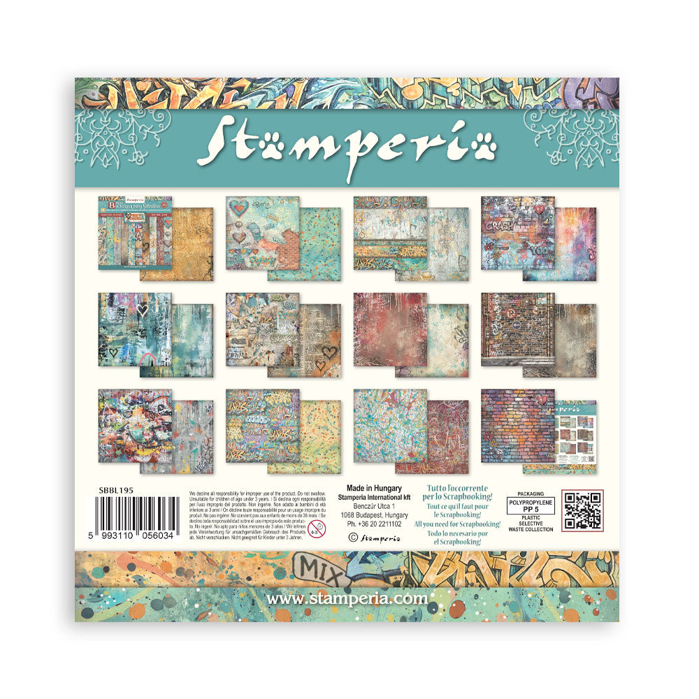 Stamperia Furry Friends 2 12x12 Inch Paper Pack Maxi Background Selection by Antonis Tzanidakis - SBBL195
