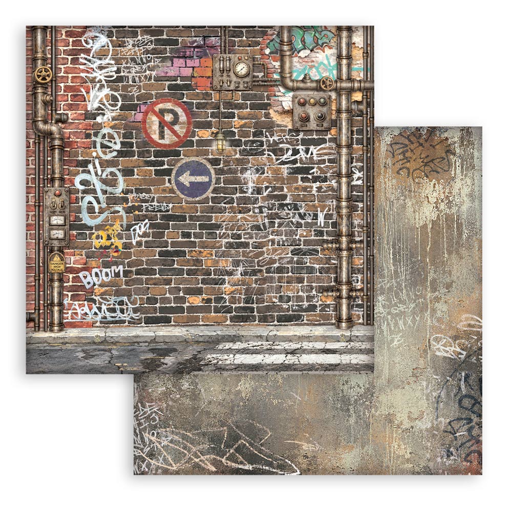 Stamperia Furry Friends 2 12x12 Inch Paper Pack Maxi Background Selection by Antonis Tzanidakis - SBBL195