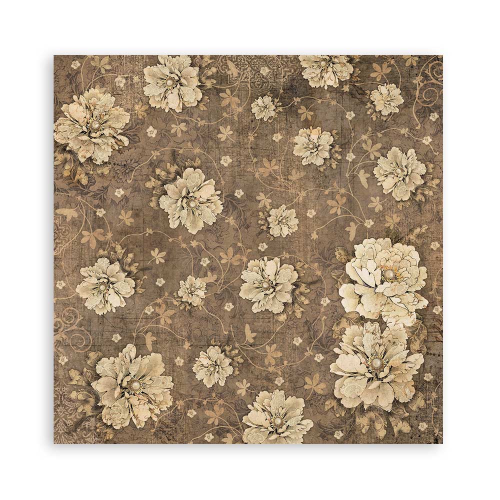 Stamperia Scrapbooking Pad 10 sheets cm 30,5x30,5 (12"x12") - Old Lace
