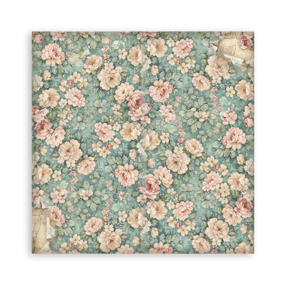 Stamperia Symphony 8x8 Inch Paper Pack Maxi Background Selection by Sara Alcobendas (SBBS145)