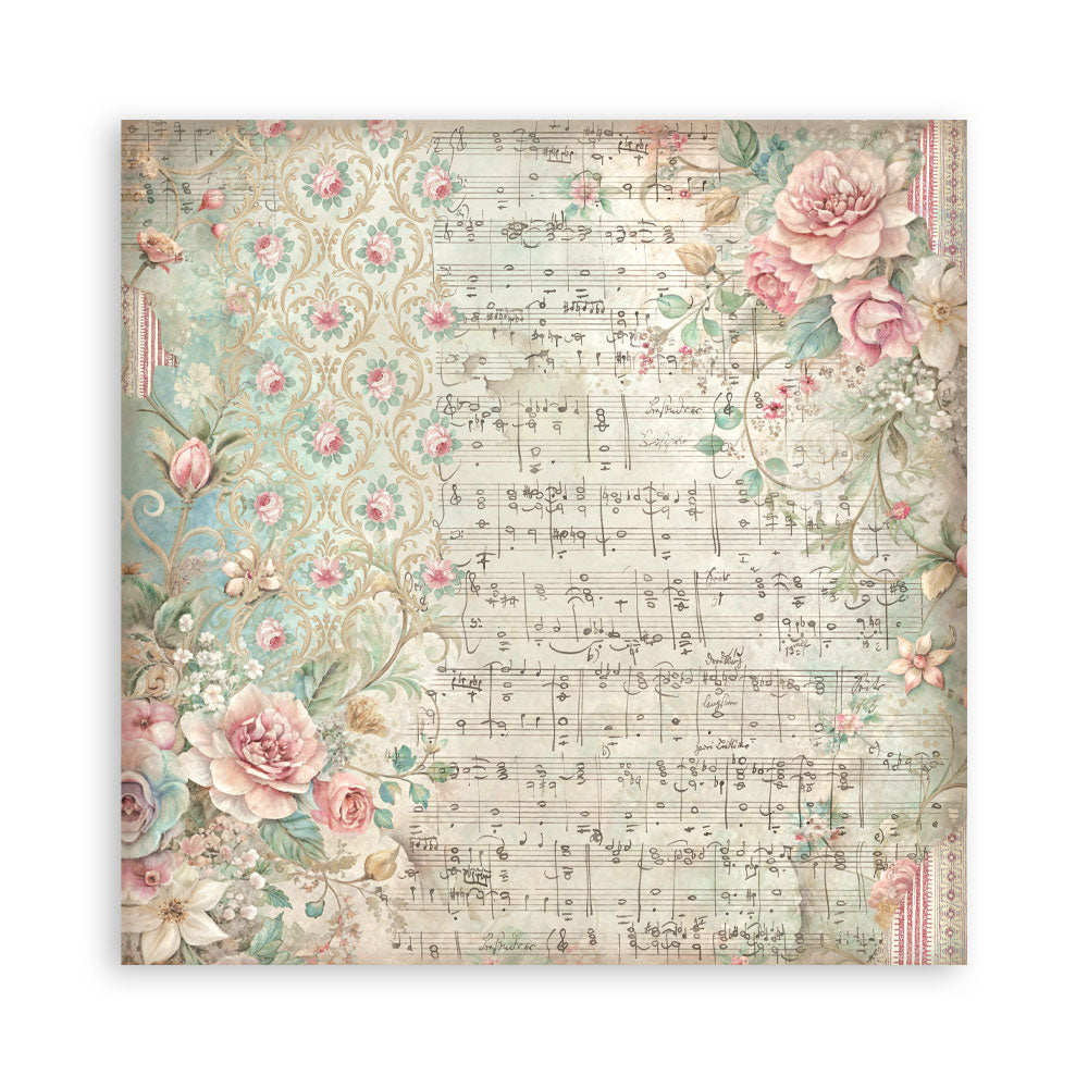 Stamperia Symphony 8x8 Inch Paper Pack Maxi Background Selection by Sara Alcobendas (SBBS145)