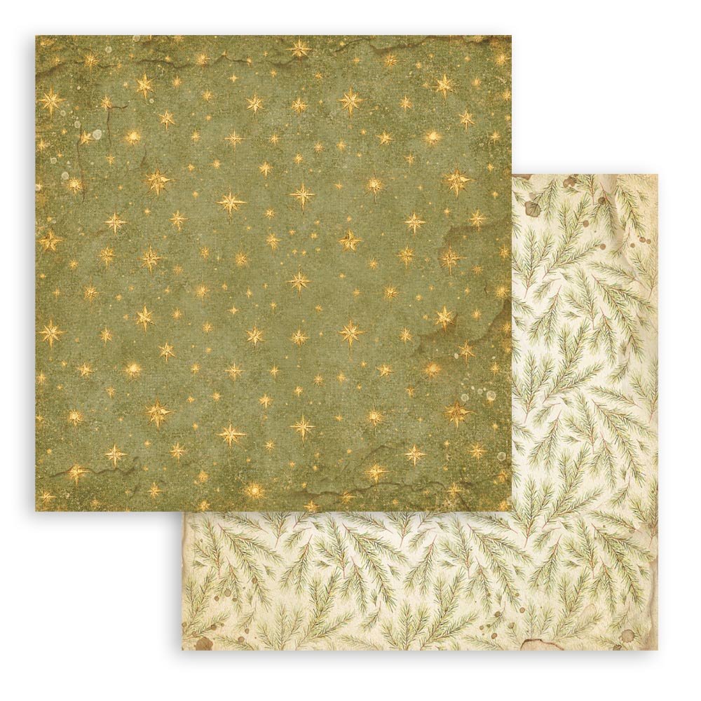 Stamperia Silent Night 8 x 8 Inch Maxi Background Paper Pack - SBBS149