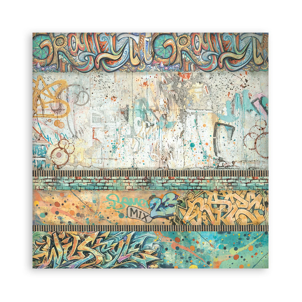 Stamperia Furry Friends 2 8x8 Inch Paper Pack Maxi Background Selection by Antonis Tzanidakis - SBBS151