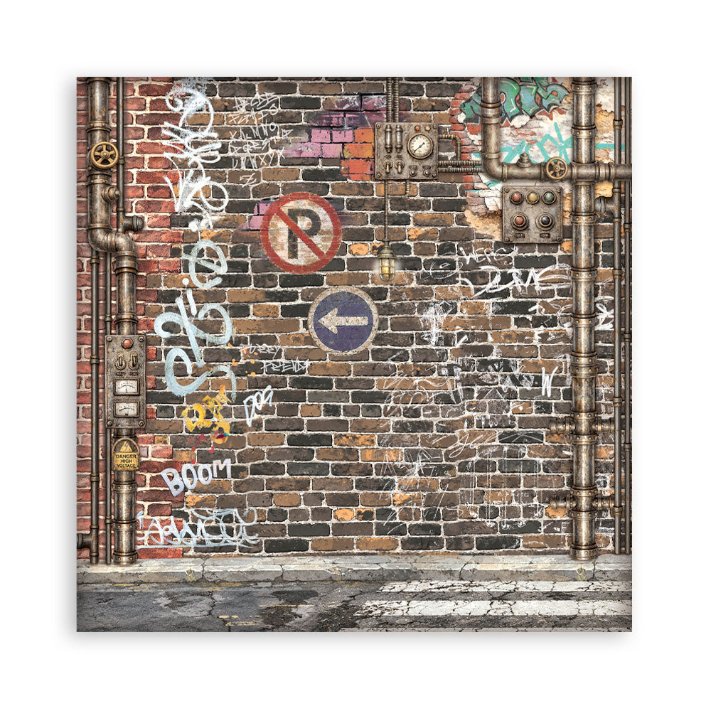 Stamperia Furry Friends 2 8x8 Inch Paper Pack Maxi Background Selection by Antonis Tzanidakis - SBBS151