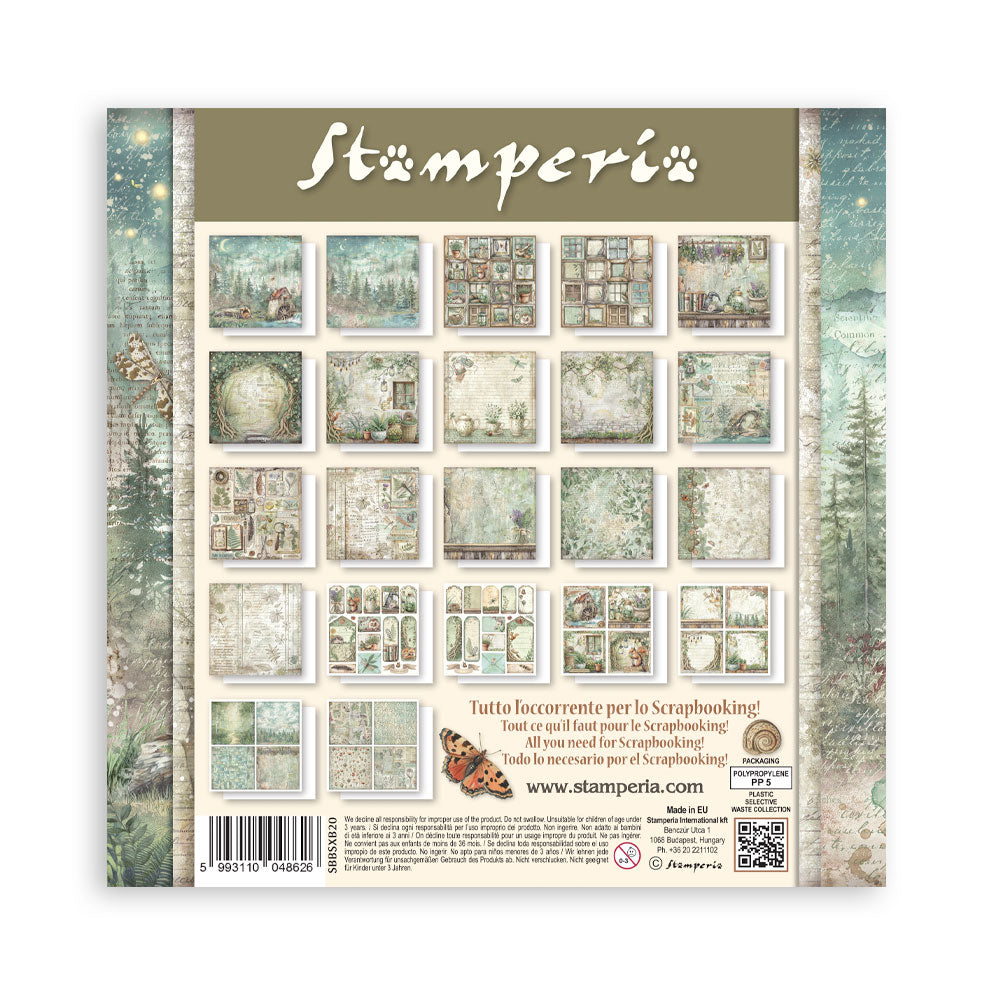 Stamperia Herbarium Silvae 8×8 Maxi Paper Pack Single Face (SBBSXB20)